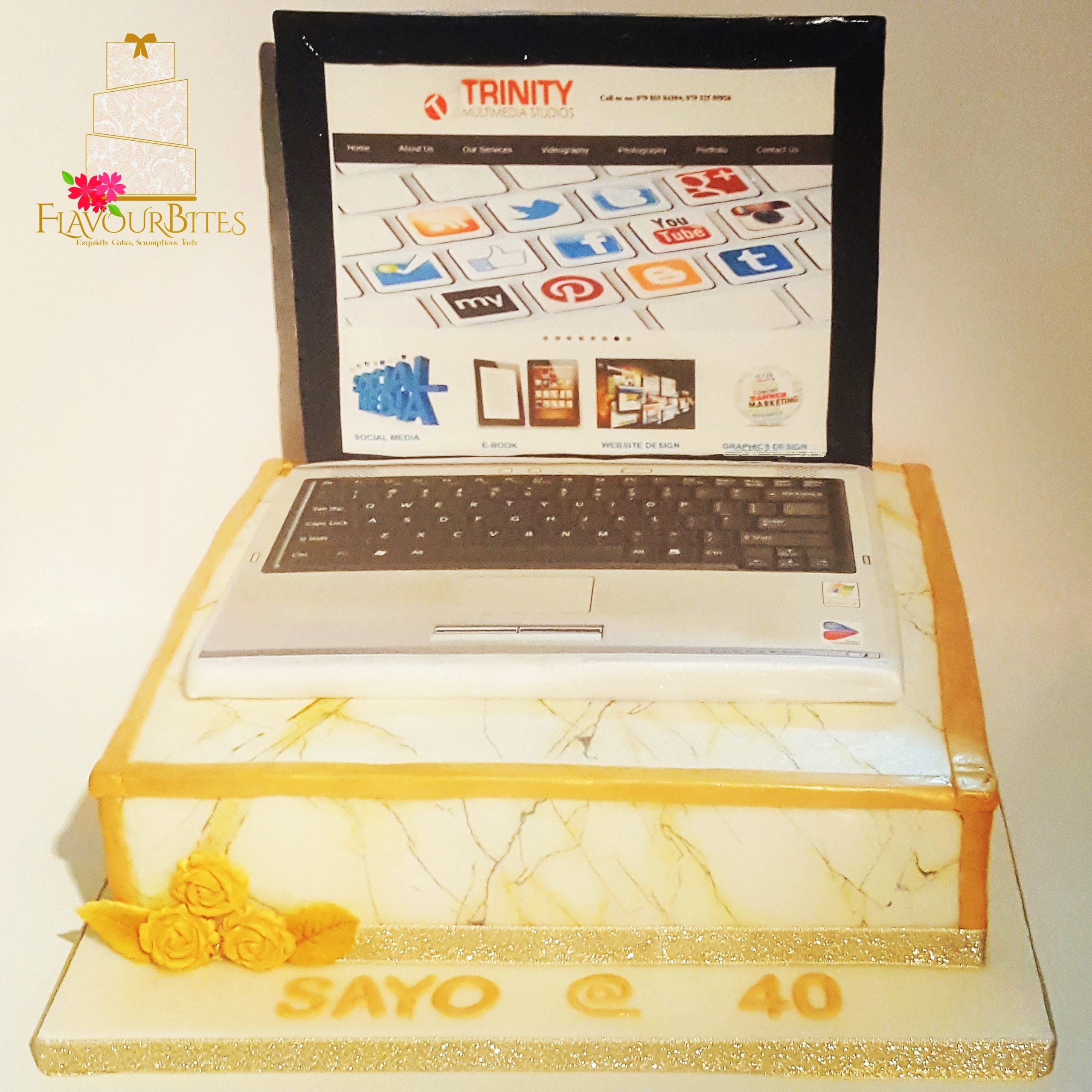 Laptop Cake | Novelty Laptop cake ordered by a Mum for her a… | Flickr